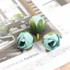 Acessórios Artesanais Estilo Mori Flor de Camélia Desabrochando Retrô Europeu Materiais para Guirlanda Artesanal DIY Cabeça de Flor Rosa Simulada