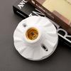 Portalámpara colgante LED de bajo consumo e27 resistente a altas temperaturas ignífugo de rosca blanco marfil impermeable portalámpara colgante en espiral