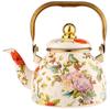 Hervidor de té de esmalte tetera kung fu para el hogar grande de una sola olla resistente a altas temperaturas juego de té cocina de inducción calentamiento a fuego abierto
