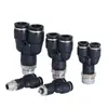 Fabricante com Qualidade Garantida Entrega Direta Conector de Tubo de Ar Micro Cilindro Fino Preto Conector Rápido Pcpza