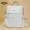 Mochila Casual Antifurto Nova 2025 Grande Capacidade Versátil Moda Tendência Bolsa Feminina para Viagem e Férias
