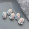 Yitu Estampa de Formiga Folha de Ouro Flor de Geleia Adesivos para Nail Art Florais Fofos Doces Moda Acessórios Yt7472