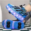 Venta Directa de Verano Transfronteriza Zapatos de Patín para Niños Zapatos de Patín para Niños Fábrica Zapatos de Patín de Cuatro Ruedas Zapatos de Patín para Niñas con Luces