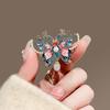 Broche de Mariposa Esmaltado de Alta Gama Atmósfera de Mujer de Alta Gama Lujo Broche para Abrigo Cheongsam Abrigo Pin Elegante