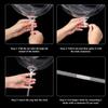 Soporte para Globo de Ola de 40 cm Soporte de Aluminio Manual para Globos de Película Soporte Transparente de Mano para Globos de Látex