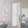 Puerta de Vidrio Templado con Aleación de Aluminio, Diseño Sencillo para Baño, Inodoro, Lavabo, Balcón, Cocina y Puertas de Cocina-Baño