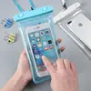 Fotografía Submarina Bolsa de Aire para Teléfono Móvil Bolsa Impermeable Fuente Termal Natación Universal Pantalla Táctil de Teléfono Móvil Snorkel Estuche Impermeable Luminoso
