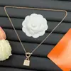 2025 Nuevo Modelo Aijia Letra H Bolso Pequeño Collar Estilo Coreano Lujo Ligero Collar Brillante Simple Moda Estilo Socialité Mayoreo