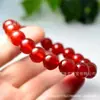 Pulsera de ágata roja de jade 6-20MM pulsera de cuentas puesto de lugar escénico transmisión en vivo pulsera de ágata de jade pulsera de cuentas redondas