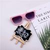 Nuevos lentes de sol de moda para niños estilo coreano, semimetálicos, anti-ultravioleta, para niños y niñas