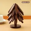 Tapete Isolante Térmico de Madeira Maciça, Tapete Anti-Escaldante, Tapete de Mesa Doméstico Resistente a Altas Temperaturas, Tapete para Panela, Tapete para Copo, Tapete para Caçarola com Acabamento Premium