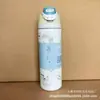 Taza Aislada de Acero Inoxidable 304 Transfronteriza, Taza de Agua para Deportes al Aire Libre, Taza de Frutas con Rebote, Taza con Popote y Asa, Portavasos para Coche