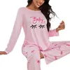 Modelo 2026 Aliexpress Temu Comercio Exterior Wholesale Transfronterizo Nuevo Patrón de Mariposas Conjunto de Pijama de Manga Corta Adecuado para Ropa de Exterior