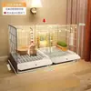 Jaula de Observación Transparente para Conejos Hogar Interior Grande Limpieza Automática de Excrementos Jaula Pequeña para Conejos Cría de Conejos Casa Nido para Conejo Mascota