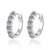 Pendientes de Moissanita Color D de 3 mm de Venta Caliente Transfronteriza Europeos y Americanos, Joyería de Plata de Ley S925 de Lujo Ligero a la Moda, Al por Mayor en Stock