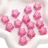 Cuentas de Gelatina de Crema Acrílica Lindas, Cuentas de Gominola, Cuentas de Corazón, Cuentas de Estrella de Cinco Puntas, Material para Accesorios de Pulsera y Collar Hechos a Mano para Bricolaje