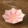 Bandeja de té de loto de cerámica, Bandeja para ceremonia del té Zen, Té de la tarde, Exhibidor de postres para sala de estar, Muebles para el hogar estilo Wabi-Sabi