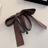 Grampo de Cabelo Laço de Tricô Simples e Elegante Estilo Coreano Versátil para o Dia a Dia Prendedor Banana para Rabo de Cavalo Alto