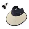 Chapéu de Sol de Seda de Gelo com Aba Larga Feminino para Verão, Viagem, Corrida, Ciclismo, Proteção Solar, Top Respirável, Moda de Férias, Chapéu de Sol de Praia
