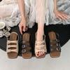 Sandalias de Moda Birkenstock con Tira de Hebilla y Suela Gruesa para Mujer, Nuevas Sandalias Casuales Versátiles con Suela Suave para Mujer Verano 2025