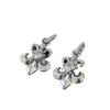 Colgante de Plata de Ley S925 Ancla Iris Luz Lujo Alto Nivel Sensación Estilo Ins Diseño de Nicho Moda Chico Explorador Flor Collar