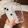 Funda popular para iPhone 14 con forma de corazón color dopamina, cubierta protectora suave para Apple 17 Pro Max