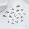 Acero de Titanio Antidesvanecimiento Cierre de Langosta Hebilla de Acero Inoxidable 316 Pulida Hebilla para Pulsera Colgante DIY Hebilla de Acabado para Joyería