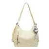Bolsa de Grande Capacidade para Mulheres 2026 Primavera Nova Estilo Coreano Casual Couro Macio Bolsa de Ombro Transversal para Trabalho e Deslocamento Bolsa Tote
