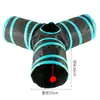 Túnel Labirinto para Gatos Extra Grande Túnel para Gatos de Estimação Brinquedo para Gatos Canal Arco-Íris para Gatos Barril Interativo de Perfuração Lezhu