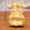 Adornos de Latón Personalizados, Cara Sonriente, Lingote, Dios de la Riqueza para la Sala de Estar, Vestíbulo, Cinco Bendiciones, Decoraciones del Dios de la Riqueza, Artesanías de Metal