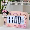 Melody Mini Luminoso Digital Pequeño Despertador Temporizador Estudiante Mesita de Noche Portátil Reloj Escritorio Inteligente Hora Digital
