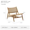 Sofá de Lazer Externo, Cadeira Individual de Rattan para Varanda, Tecelagem de Rattan, Pousada, Café, Jardim Externo, Mesa e Cadeiras de Teca ao Ar Livre
