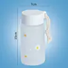 Taza de plástico pequeña tipo Margarita al por mayor de fábrica para estudiantes hombres y mujeres Taza casual Taza de té transparente esmerilada de moda regalo