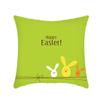 Funda de almohada de Pascua de felpa corta con estampado digital, funda de cojín para sofá de vacaciones, funda de almohada colorida con forma de conejo y huevo para coche