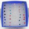Pequeño un pendiente de diamantes negro blanco rojo azul pendiente de diamantes explosiones transfronterizas fabricantes de joyería
