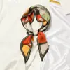 Bufanda de seda estilo coreano ins, cinta, bufanda decorativa versátil para mujer, corbata, bolsa, pelo, bufanda larga de doble cara, bufanda