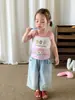 Ropa para Niños Inco Camisola para Niñas Verano Delgada Casual Dibujos Animados Ropa para Niños Clase A Sin Mangas Top para Bebé