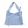 Estilo Caliente de Verano 2025 Casual Bolso de Hombro Estilo Ballet con Lazo Bolso de Hombro Bordado con Letras de Dama Elegante