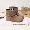 Botas retro Martin para niños 2026 otoño e invierno nuevo estilo con hebilla y suela blanda versátiles botas cortas para niñas botas individuales de princesa Birkenstock
