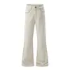 Pantalones cargo de pierna ancha para mujer, color Naranja Juvenil # Diseño único de remaches con estrellas, corte holgado, adelgazantes, modernos, a la moda, versátiles, de largo hasta el suelo