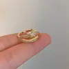 Anel de Zircônia Estrela de Cinco Pontas de Alto Padrão Dongdaemun Coreano para Mulheres, Joia Exquisita Versátil Estilo Luxo Leve Personalidade de Nicho