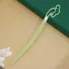 Pasador de Acetato Accesorios para el Cabello Pasador de Imitación de Jade Pasador de Estilo Antiguo Dinastía Han Pasador de Acetato al por Mayor Pasador de Hoja Acrílica