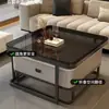 Mesa de Café de Piedra Sinterizada Sala de Estar Hogar Moderno Minimalista Apartamento Pequeño 2026 Nueva Mesa de Café Cuadrada de Vidrio Apartamento Pequeño