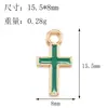 Acessórios de Gota de Liga Cruzada DIY Transfronteiriços para Colar, Pulseira, Brincos, Chaveiro, Corrente de Celular, Pingente, Material de Joalheria