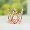 Coroa de Pérolas Tiara Princesa Decoração de Bolo de Aniversário Infantil Enfeites Flores Gipsofila Rainha Pequenos Acessórios de Coroa