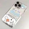 Funda para Teléfono Rainbow Cinnamon Apple 17PROMAX iPhone16/15/14 Carcasa Espacial 13/12 Transparente Dibujos Animados