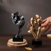 Accesorios para Parejas de Envío Gratuito Cuidadosamente Seleccionados Escultura Transfronteriza Artesanía de Resina Ecológica Abrazo Permanente de Pareja Adorno Decorativo de Alta Gama