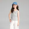 2026 Nuevo Chaleco de Ropa de Verano para Niños, Chaleco Fresco de Seda de Hielo para Niñas, Estilo Fresco y Dulce, Chaleco sin Mangas para Bebés Niñas