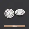 Botões Pequenos Estilo Chanel Vazados com Padrão de Sol para Roupas Casacos Trench Coats Suéteres Malhas Botões de Metal