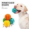 Brinquedo para Cães Bola de Vazamento de Comida, Bola para Dentição, Brinquedo Educacional e para Alívio do Tédio para Vazamento de Comida de Animais de Estimação, Bola de Melancia para Dentição e Limpeza dos Dentes